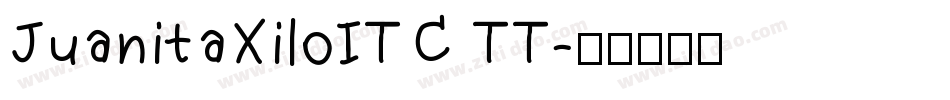 JuanitaXiloITC TT字体转换